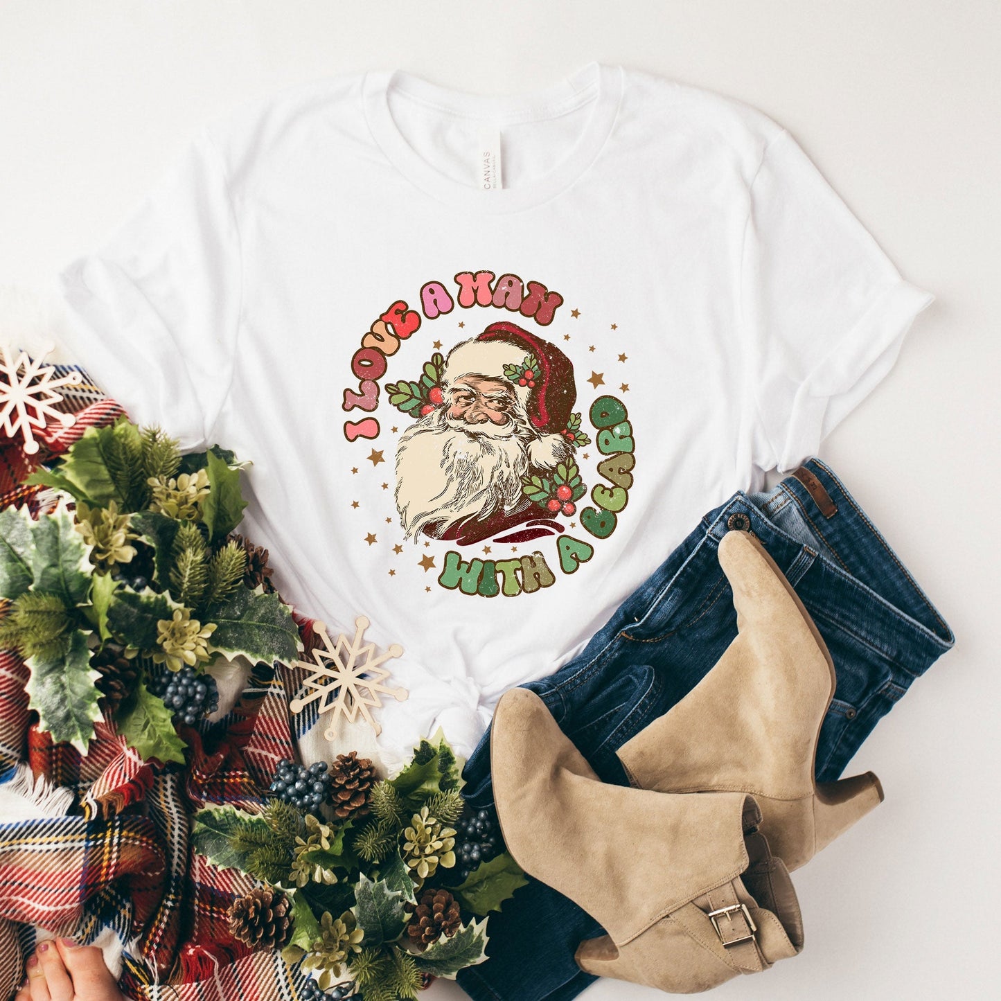 Love A Man With A Beard | Short Sleeve Crew Neck