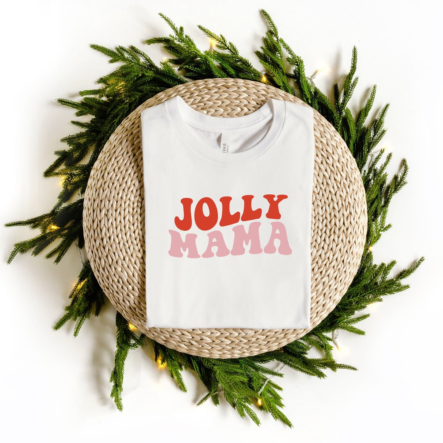 Jolly Mama Wavy | Short Sleeve Crew Neck