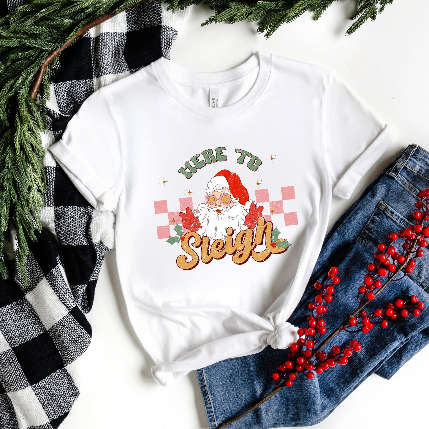 Here To Sleigh | Short Sleeve Crew Neck