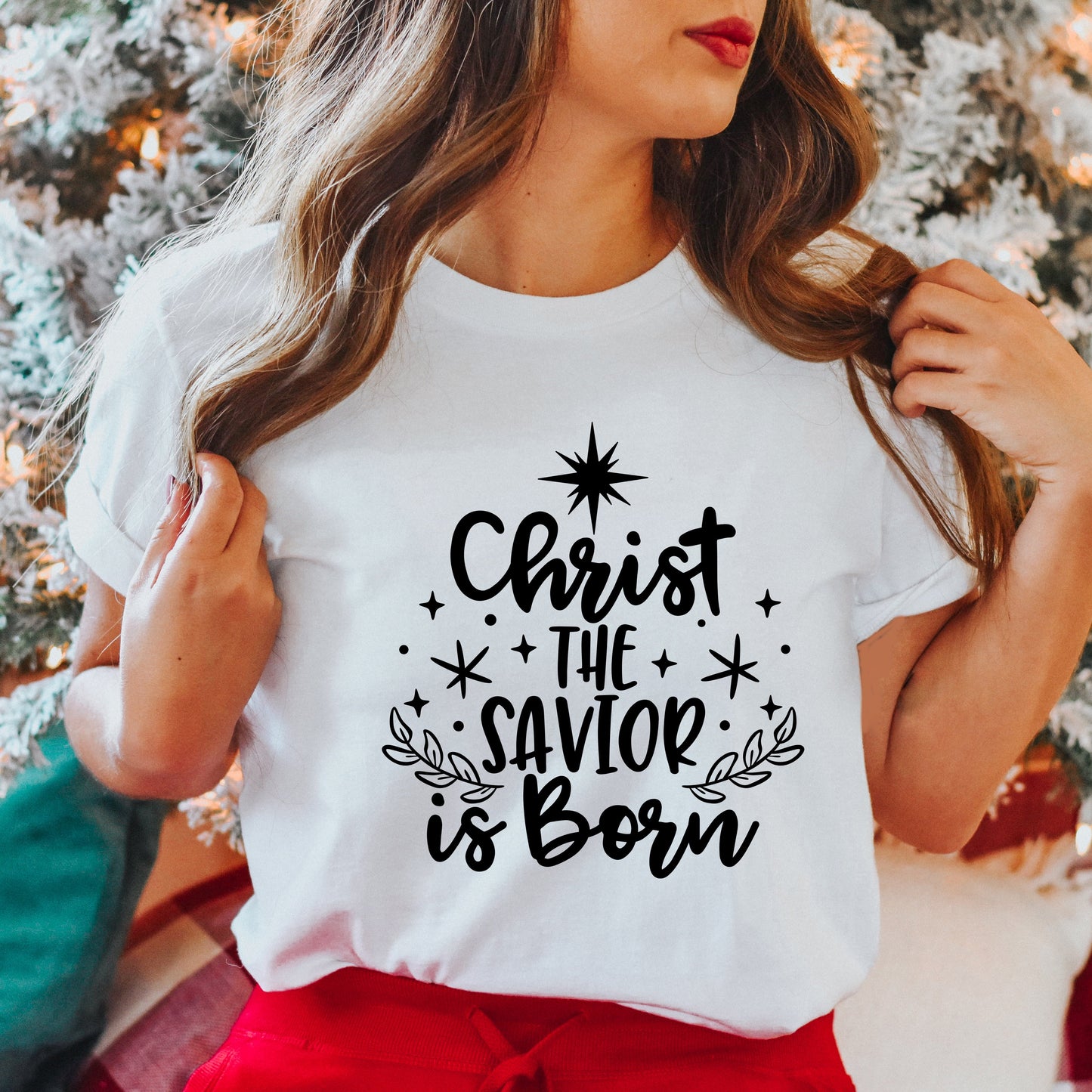 The Savior Is Born Star | Short Sleeve Crew Neck