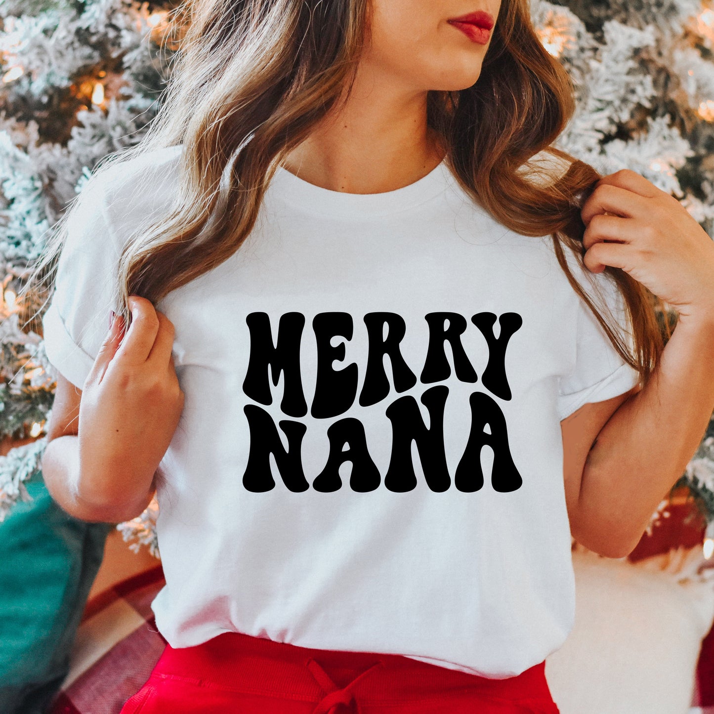 Merry Nana Wavy | Short Sleeve Crew Neck