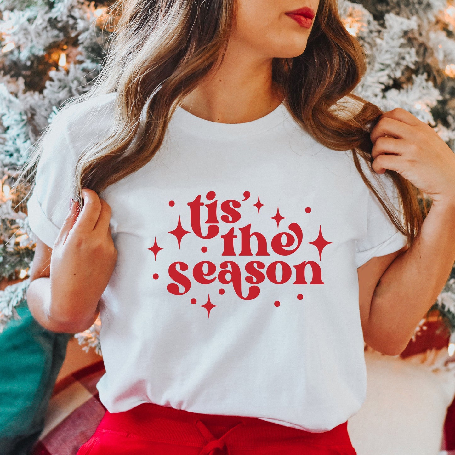 Whimsical Tis The Season | Short Sleeve Crew Neck