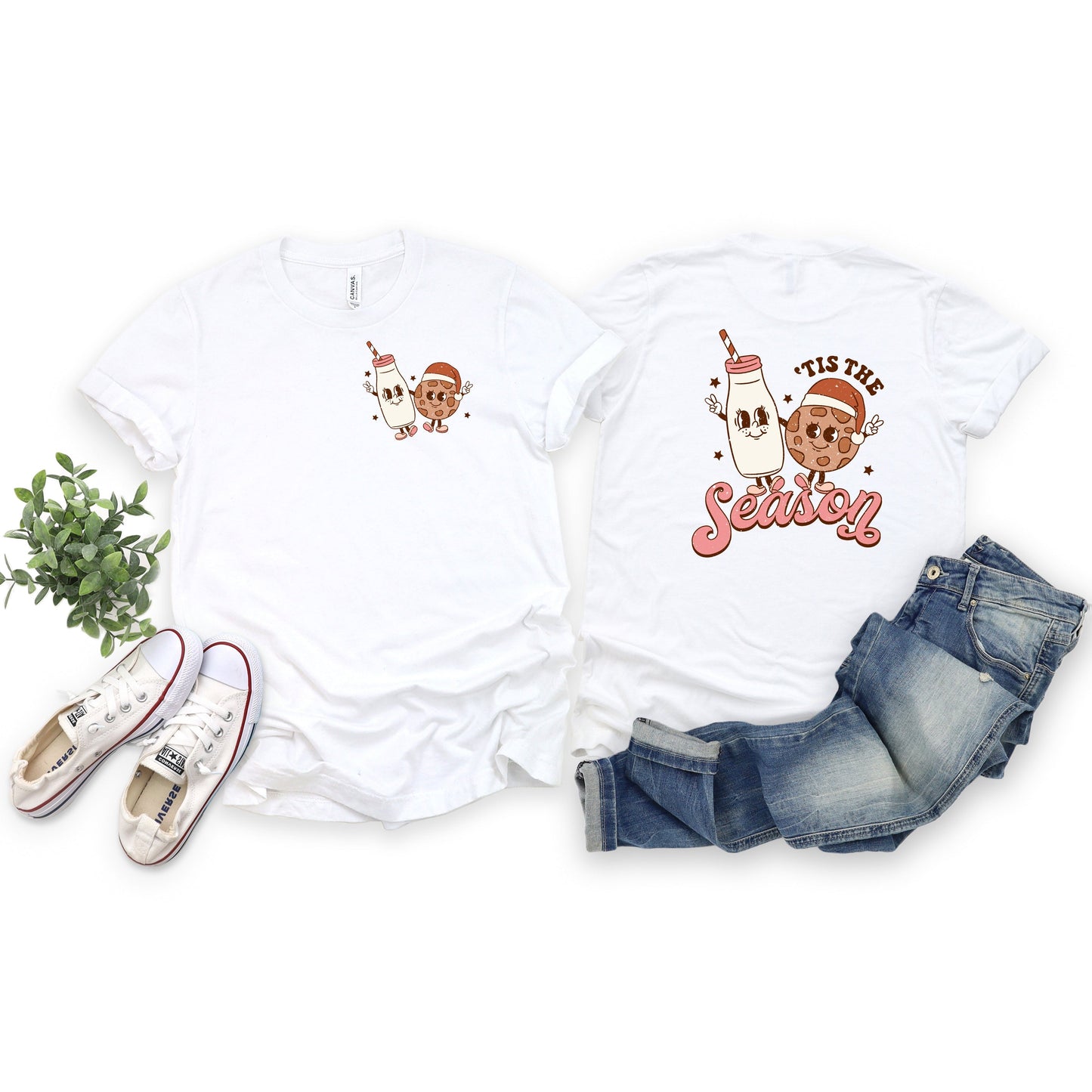Tis The Season Cookies | Short Sleeve Crew Neck | Front And Back Ink