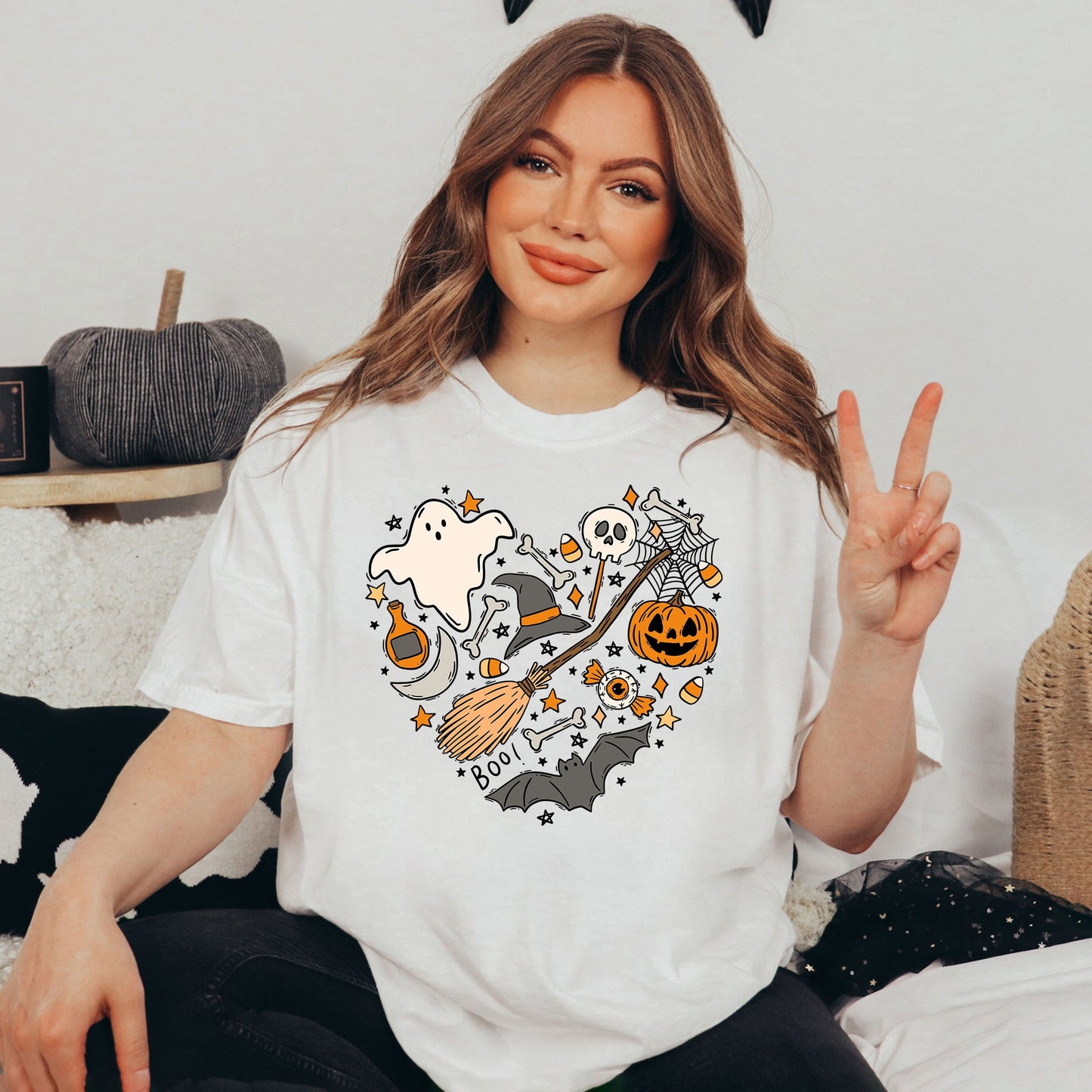 Halloween Heart | Garment Dyed Tee