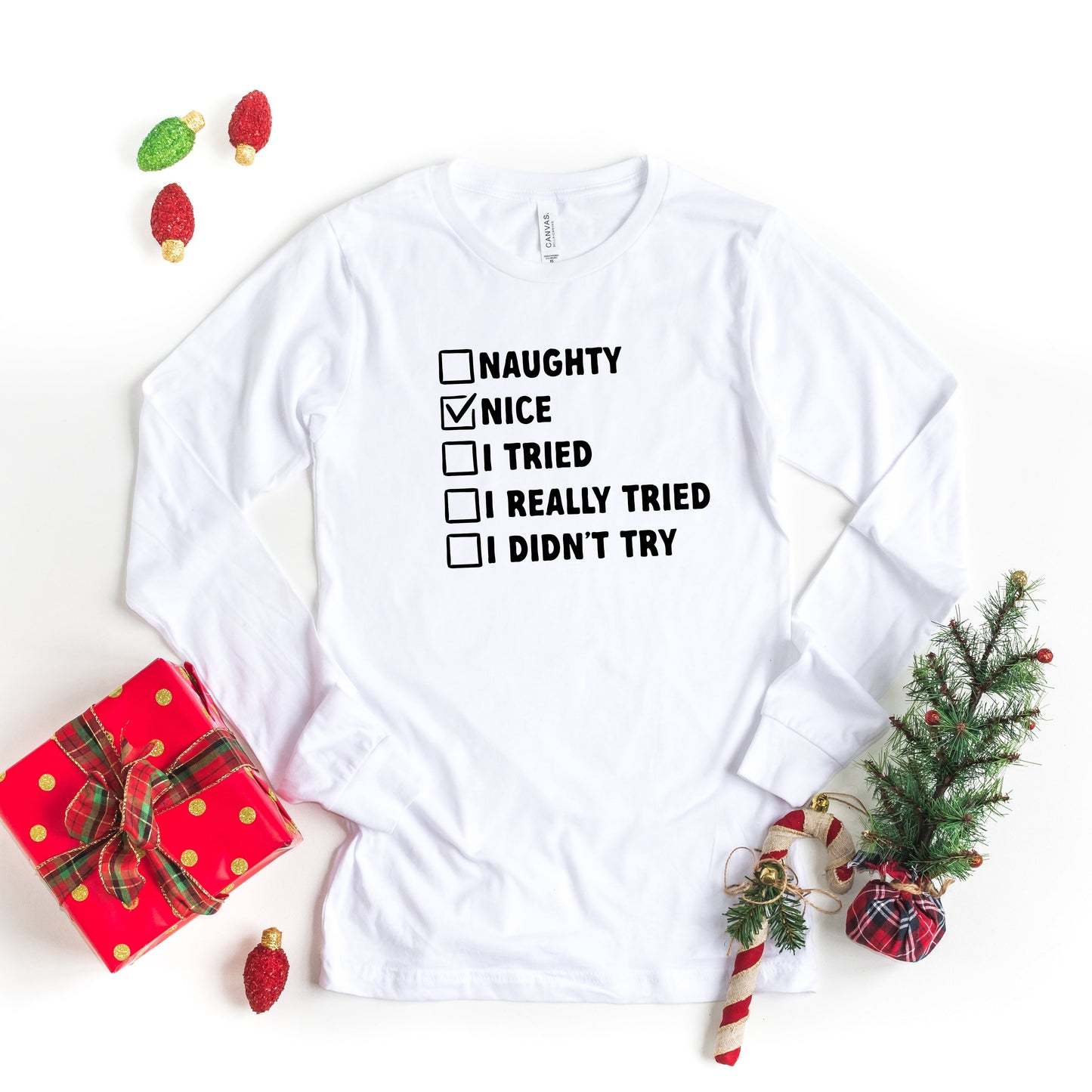 Nice-Nice List | Long Sleeve Crew Neck