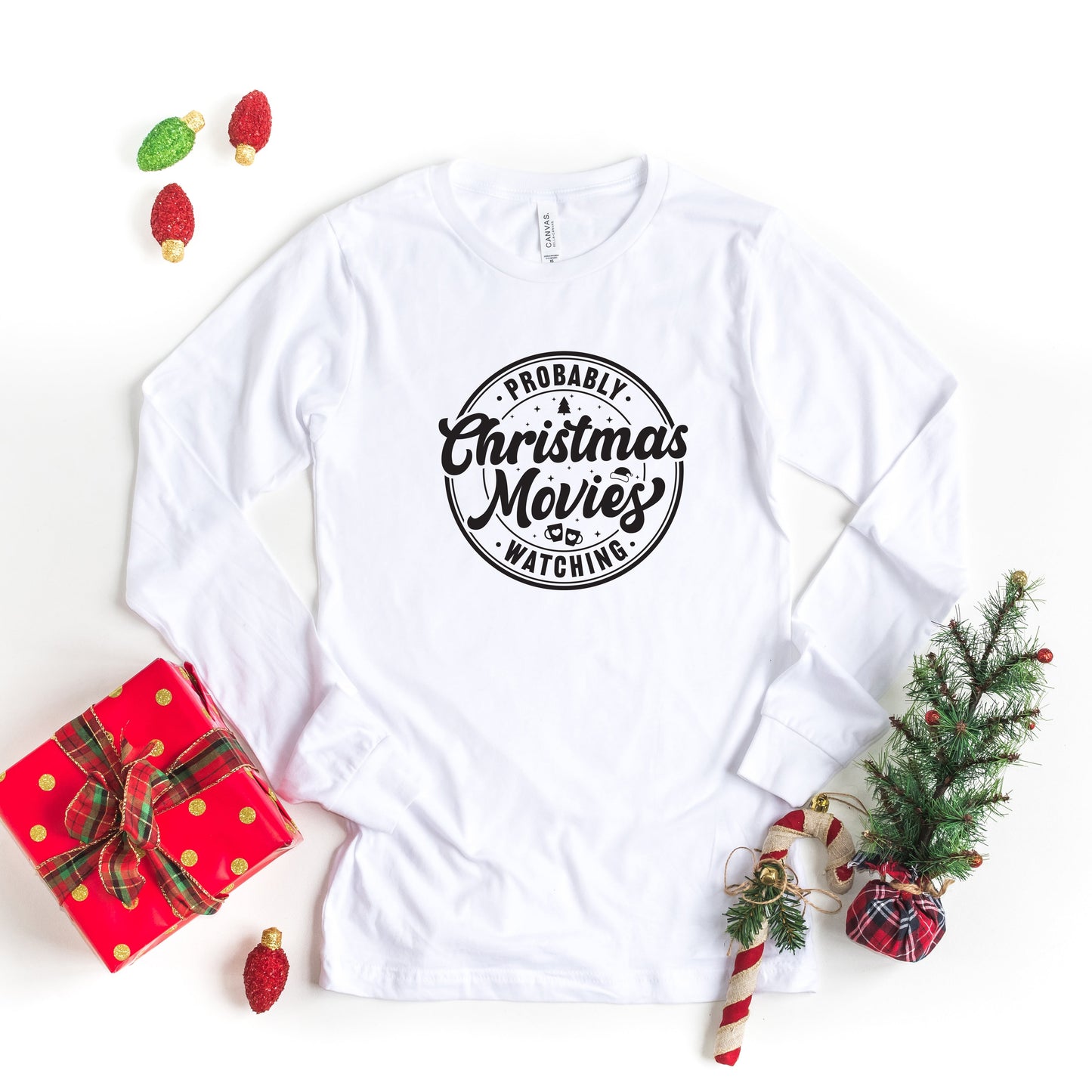 Probably Watching Christmas Movies | Long Sleeve Crew Neck