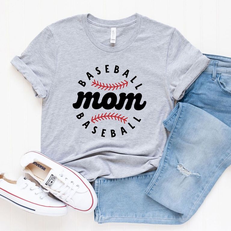 Baseball Mom Baseball | Short Sleeve Crew Neck