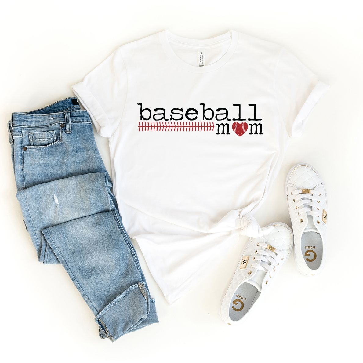 Baseball Mom Colorful | Short Sleeve Crew Neck