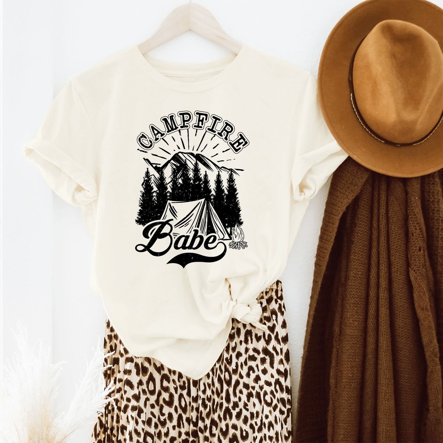 Campfire Babe | Short Sleeve Crew Neck