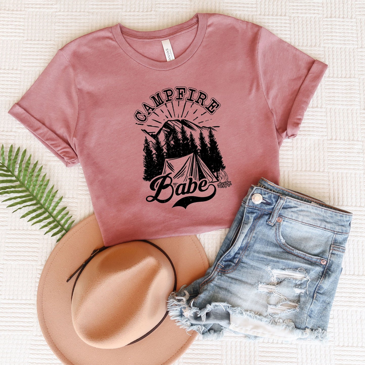 Campfire Babe | Short Sleeve Crew Neck