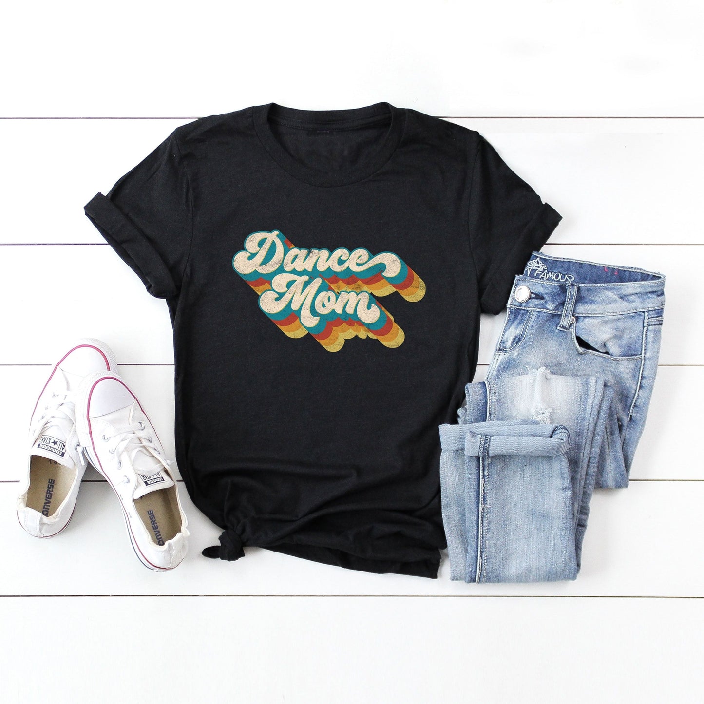 Retro Dance Mom | Short Sleeve Crew Neck