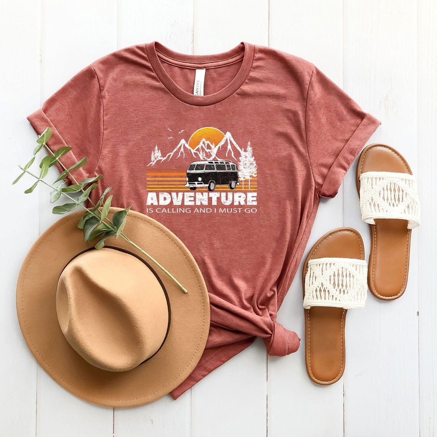 Adventure is Calling Retro | Short Sleeve Graphic Tee