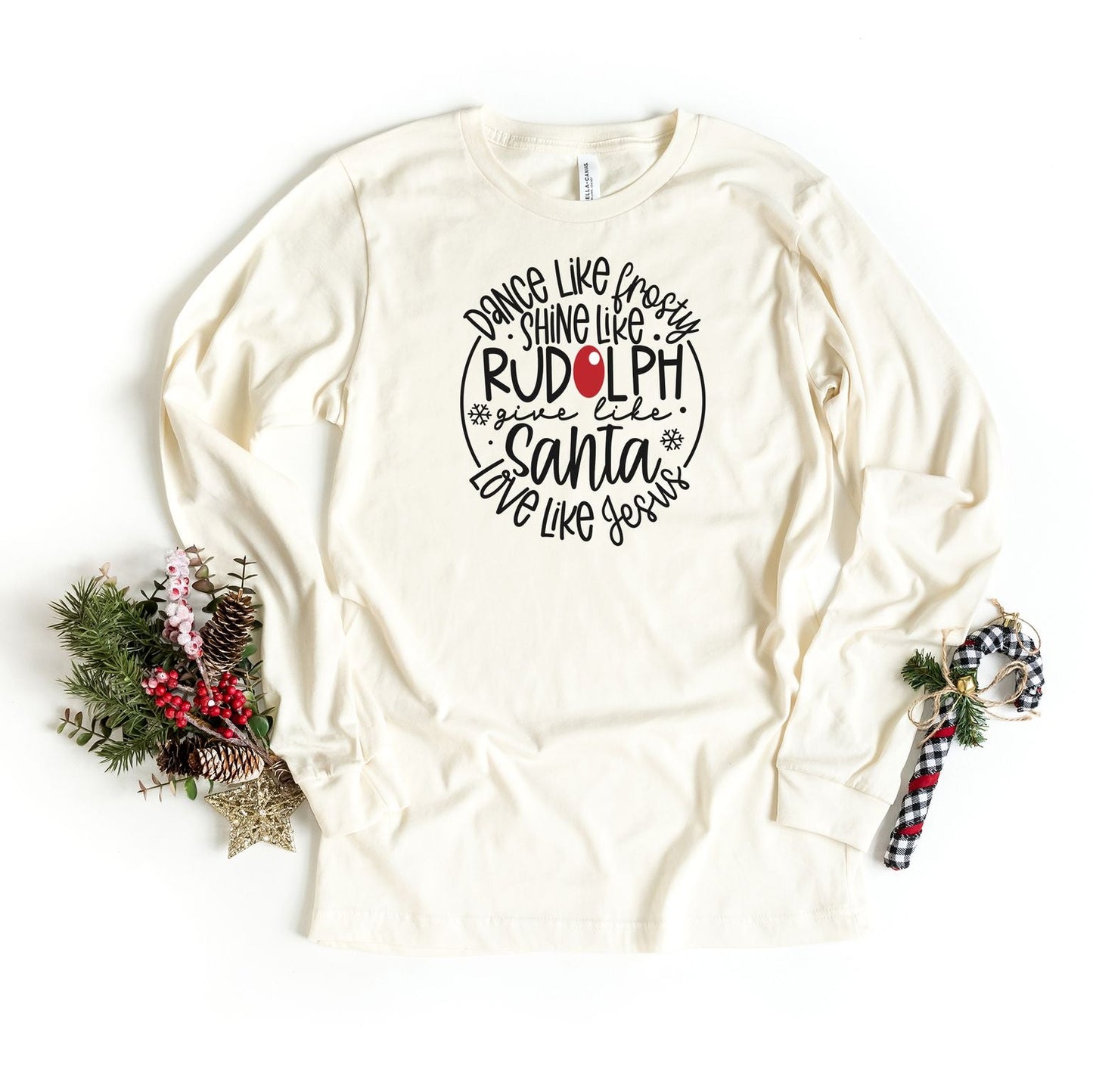 Love Like Jesus Colorful Christmas | Long Sleeve