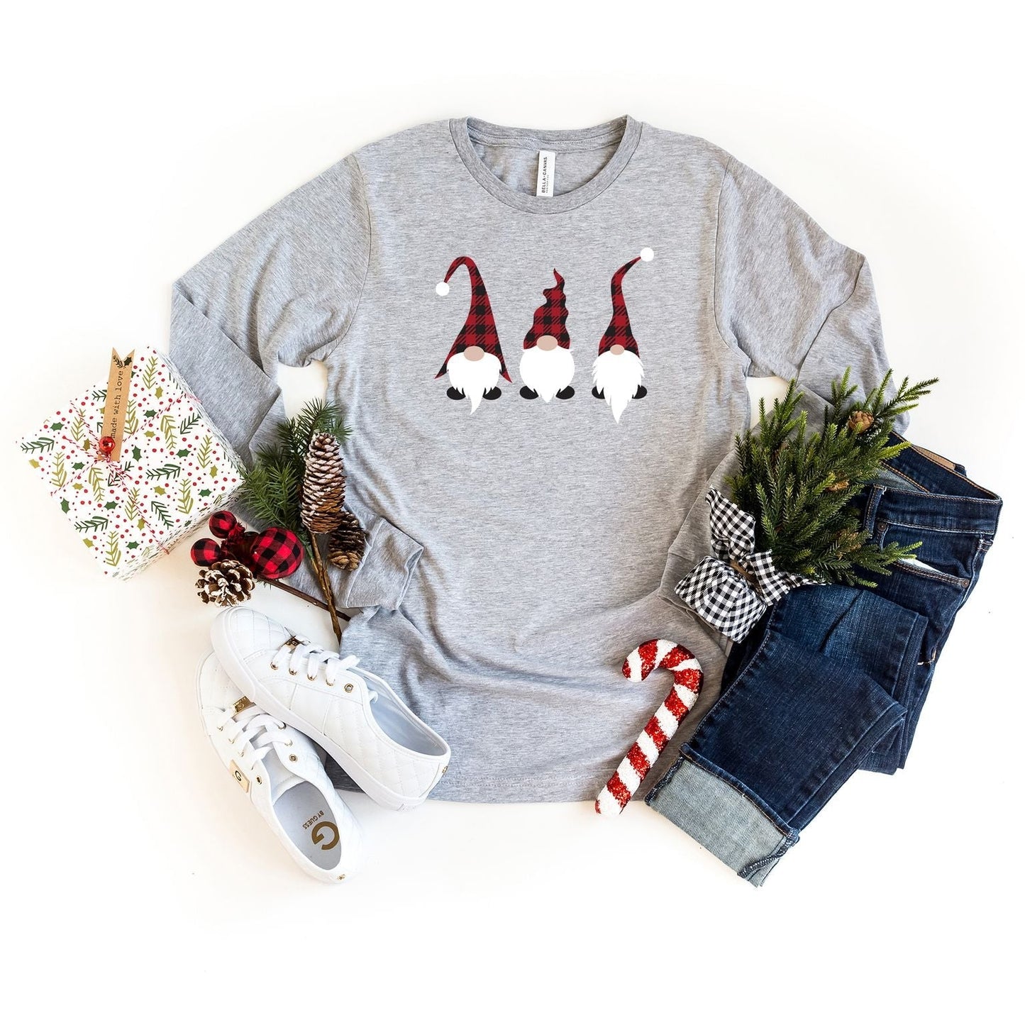 Buffalo Check Gnome | Long Sleeve