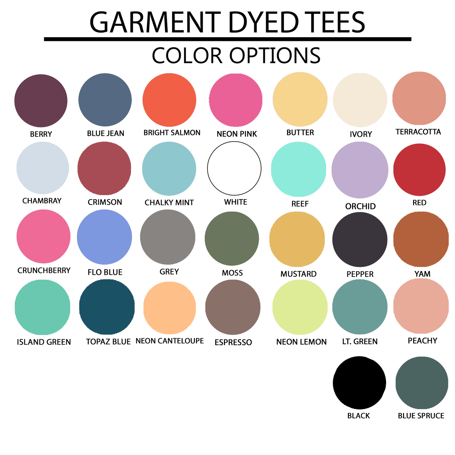 Colorful Pumpkins | Garment Dyed Tee