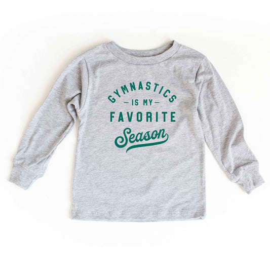 Gymnastics Is My Favorite Season | Youth Long Sleeve Tee
