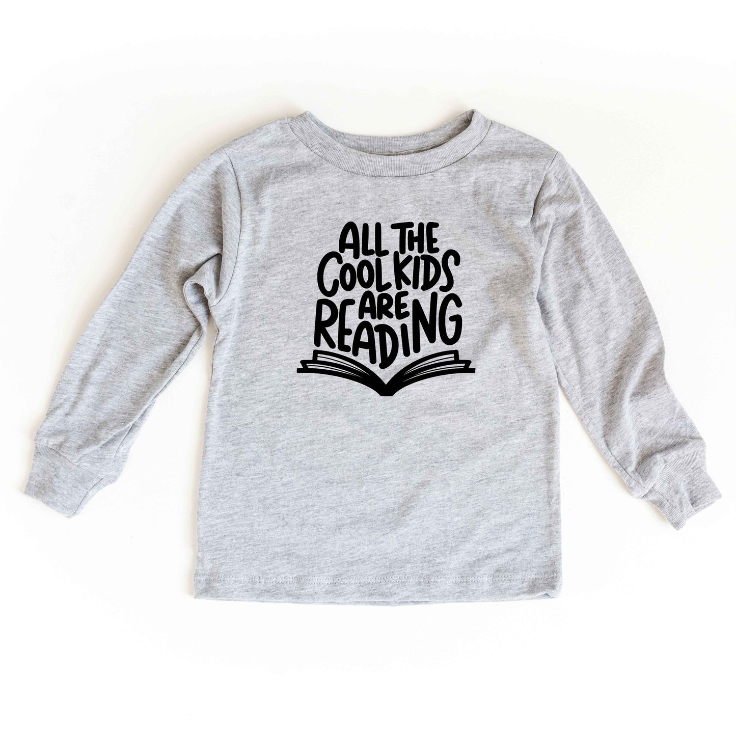 All The Cool Kids Are Reading | Toddler Long Sleeve Tee