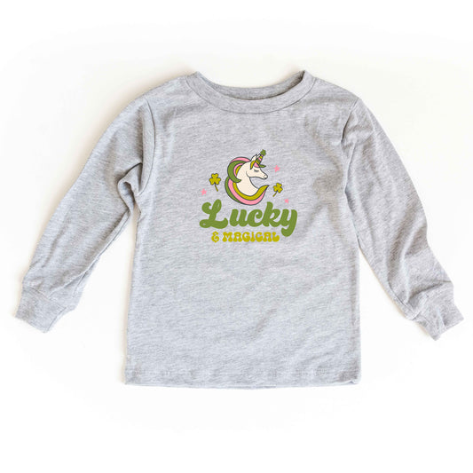 Lucky Magical Unicorn | Toddler Long Sleeve Tee