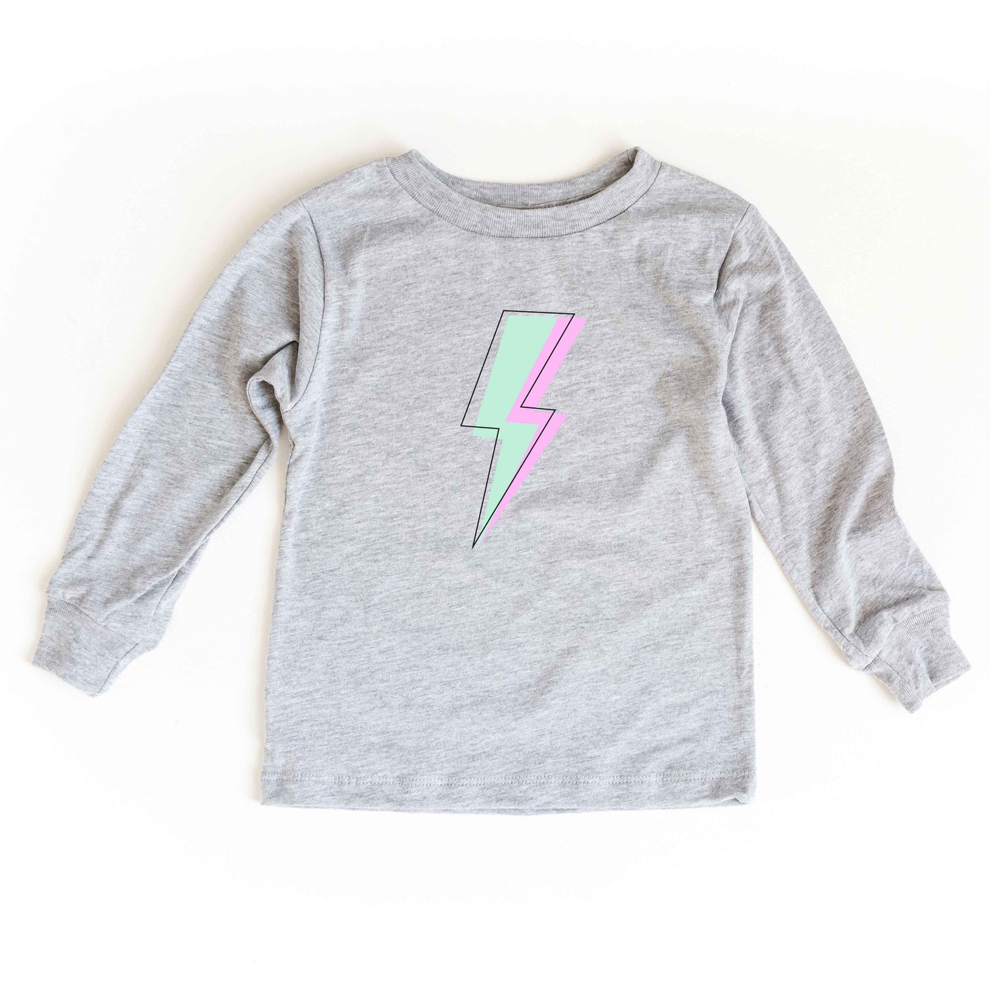 Layered Lightning Bolt | Youth Long Sleeve Tee