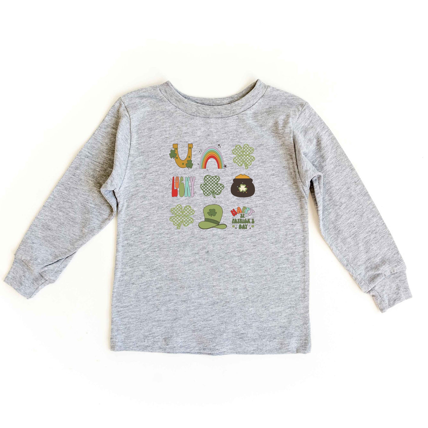 St. Patrick's Icons Chart | Toddler Long Sleeve Tee