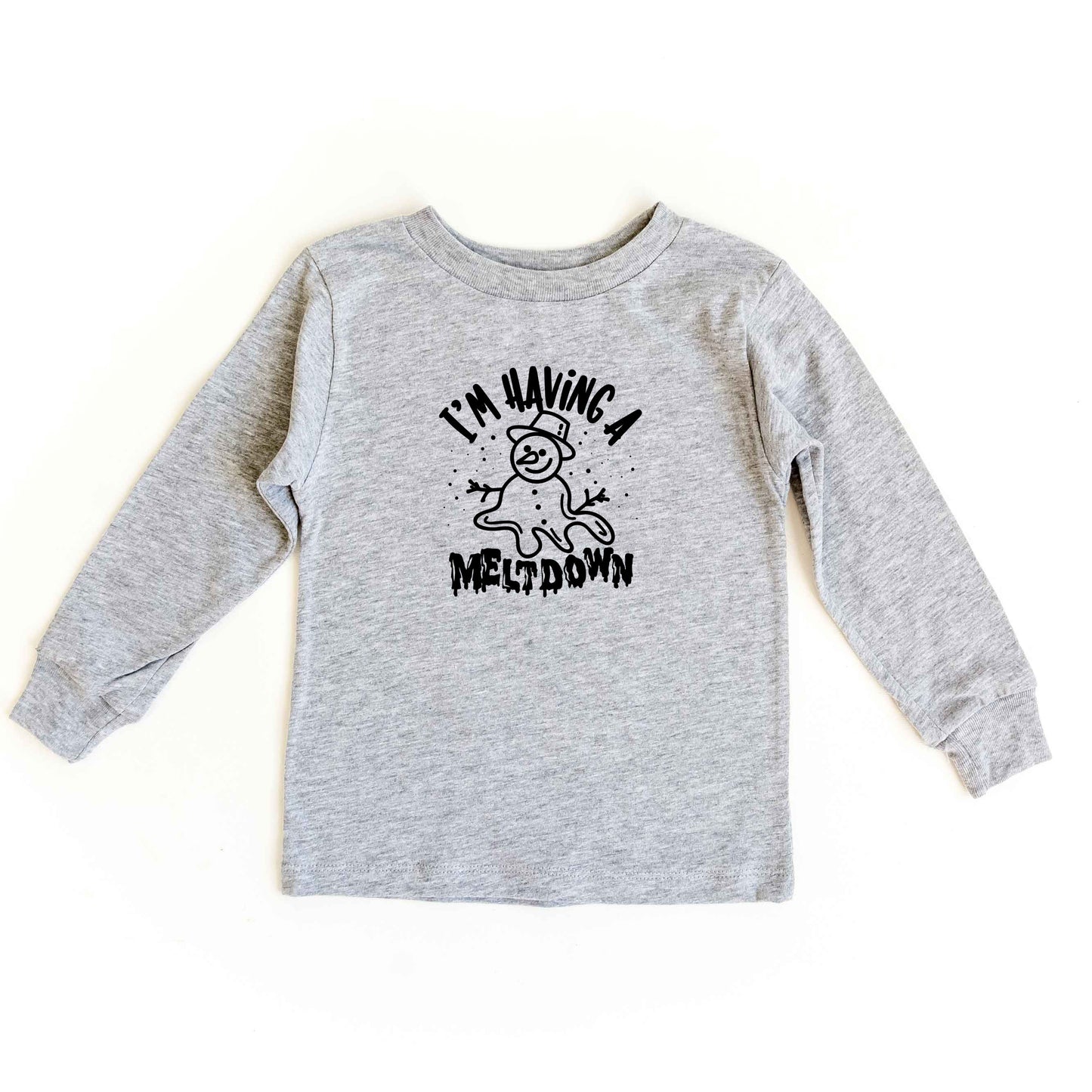 Having A Meltdown Snowman | Toddler Long Sleeve Tee