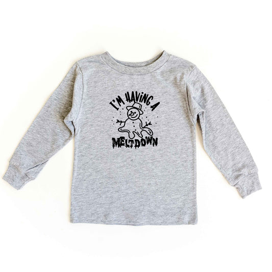 Having A Meltdown Snowman | Toddler Long Sleeve Tee