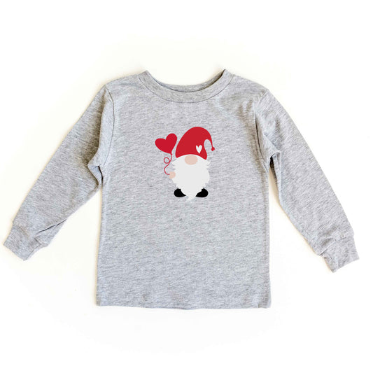 Balloon Heart Gnome | Toddler Long Sleeve Tee