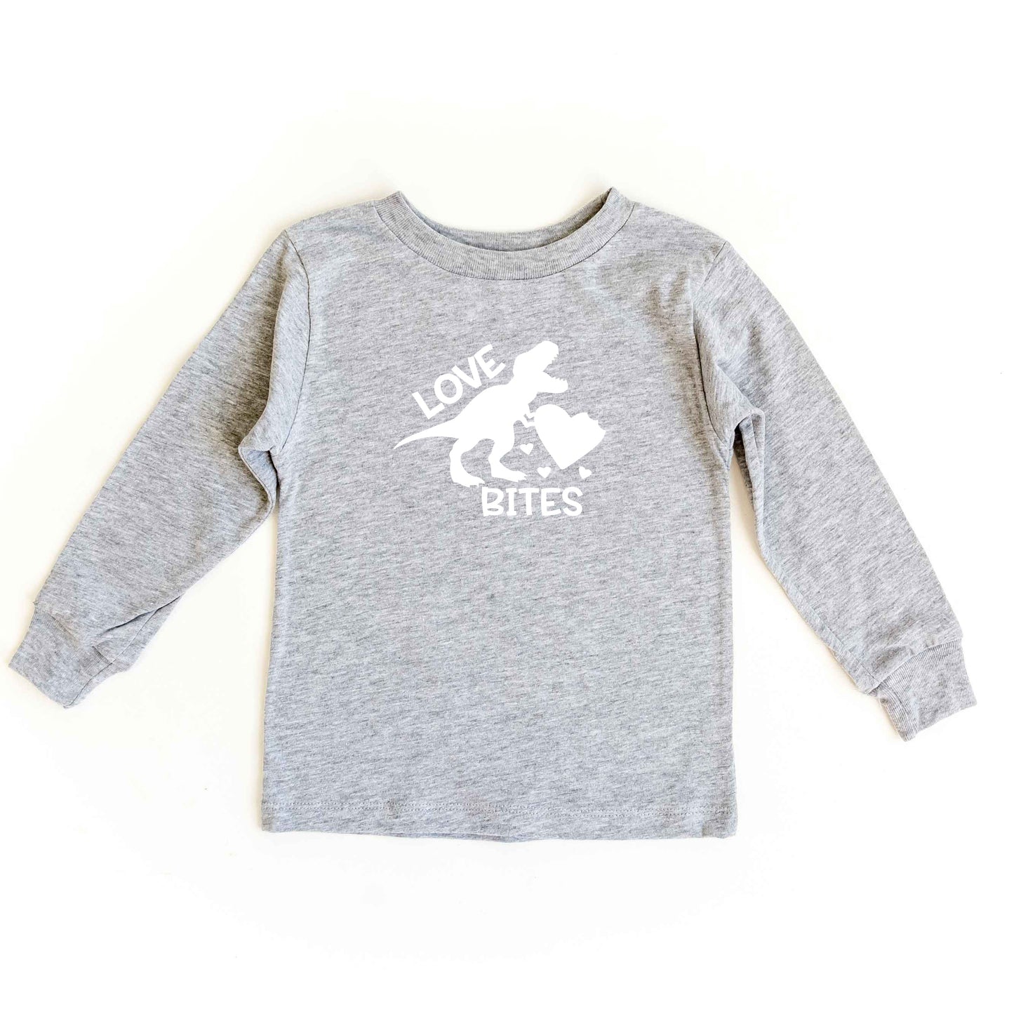 Love Bites Dinosaur | Youth Long Sleeve Tee