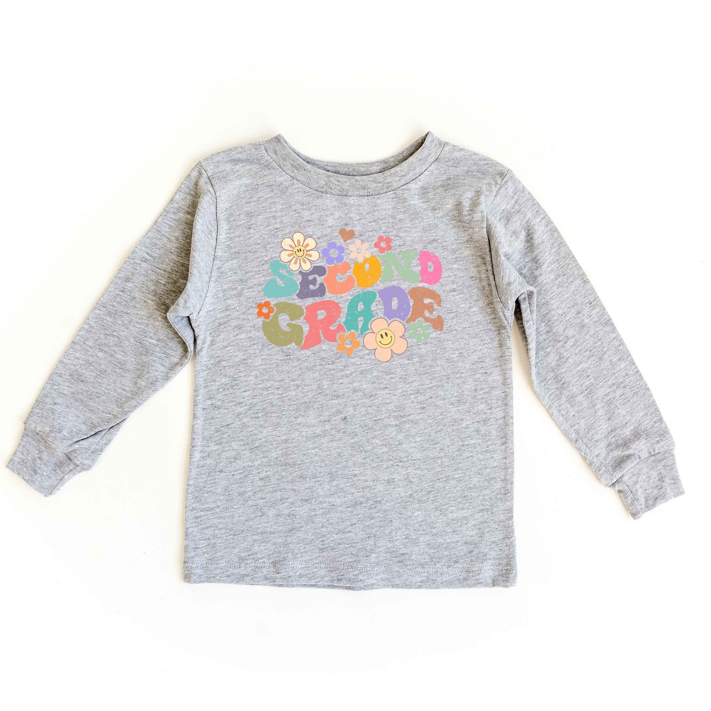 Second Grade Flowers | Youth Graphic Long Sleeve Tee