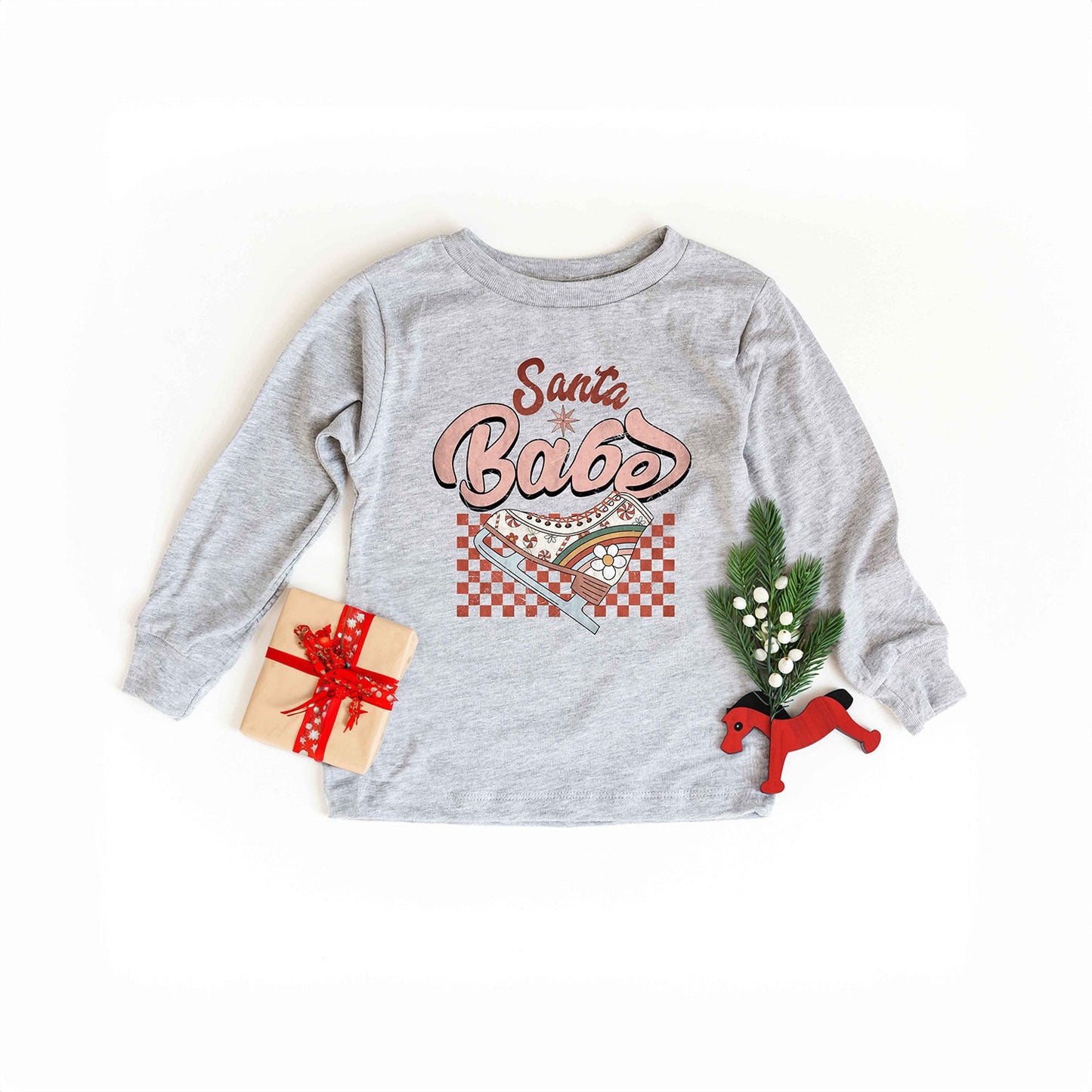 Santa Babe | Youth Graphic Long Sleeve Tee