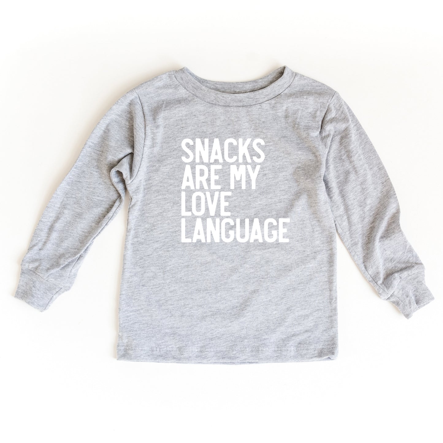 Snacks Are My Love Language | Youth Long Sleeve Tee