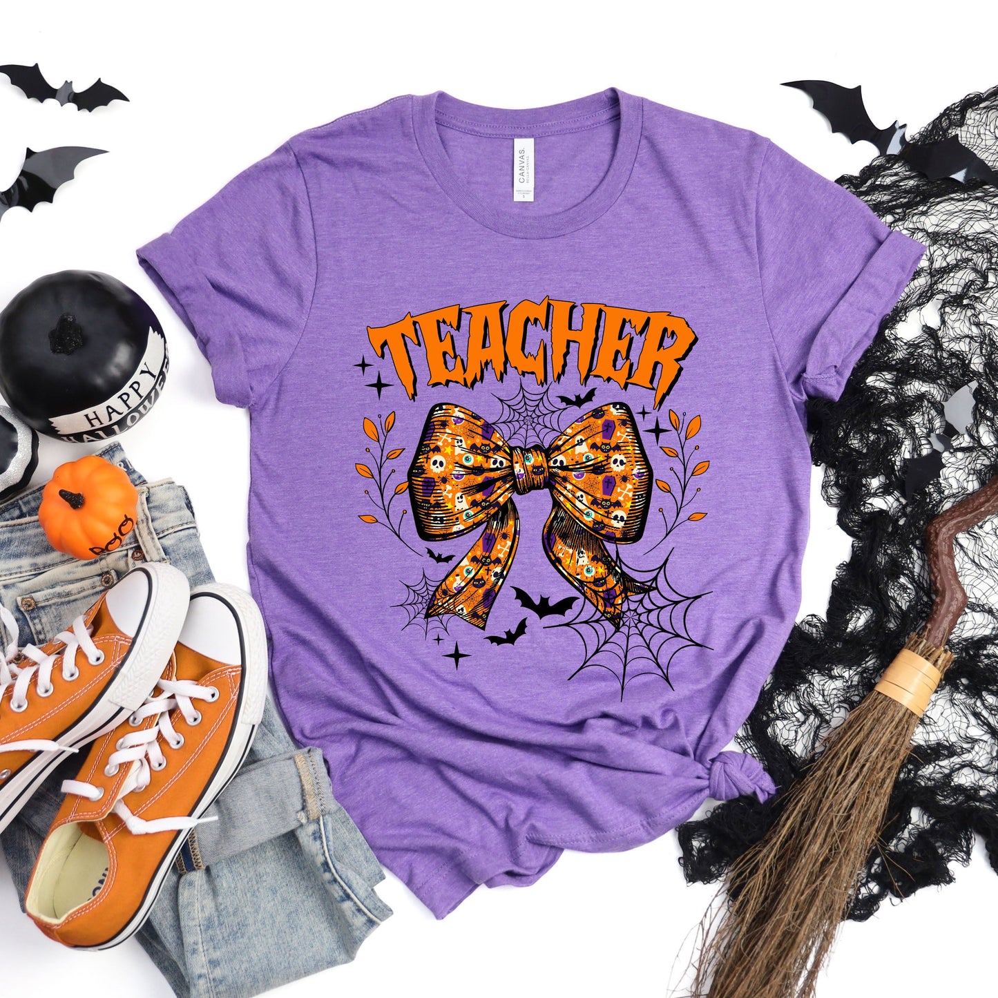 Coquette Halloween Teacher | Short Sleeve Crew Neck