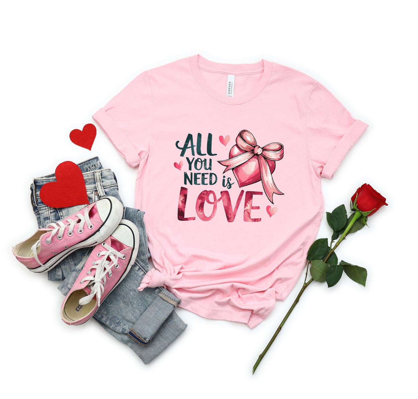 All You Need Is Love Coquette | Short Sleeve Graphic Tee