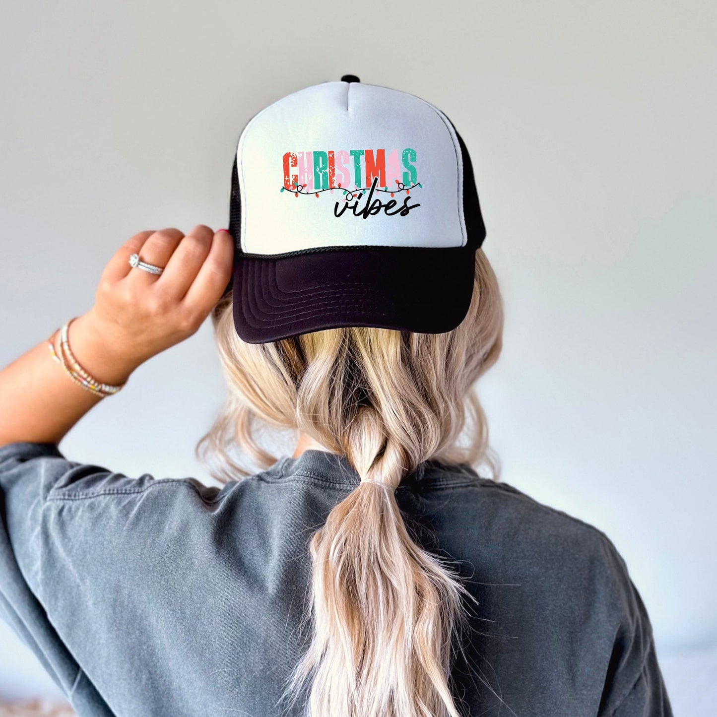 Christmas Vibes Lights | Foam Trucker Hat