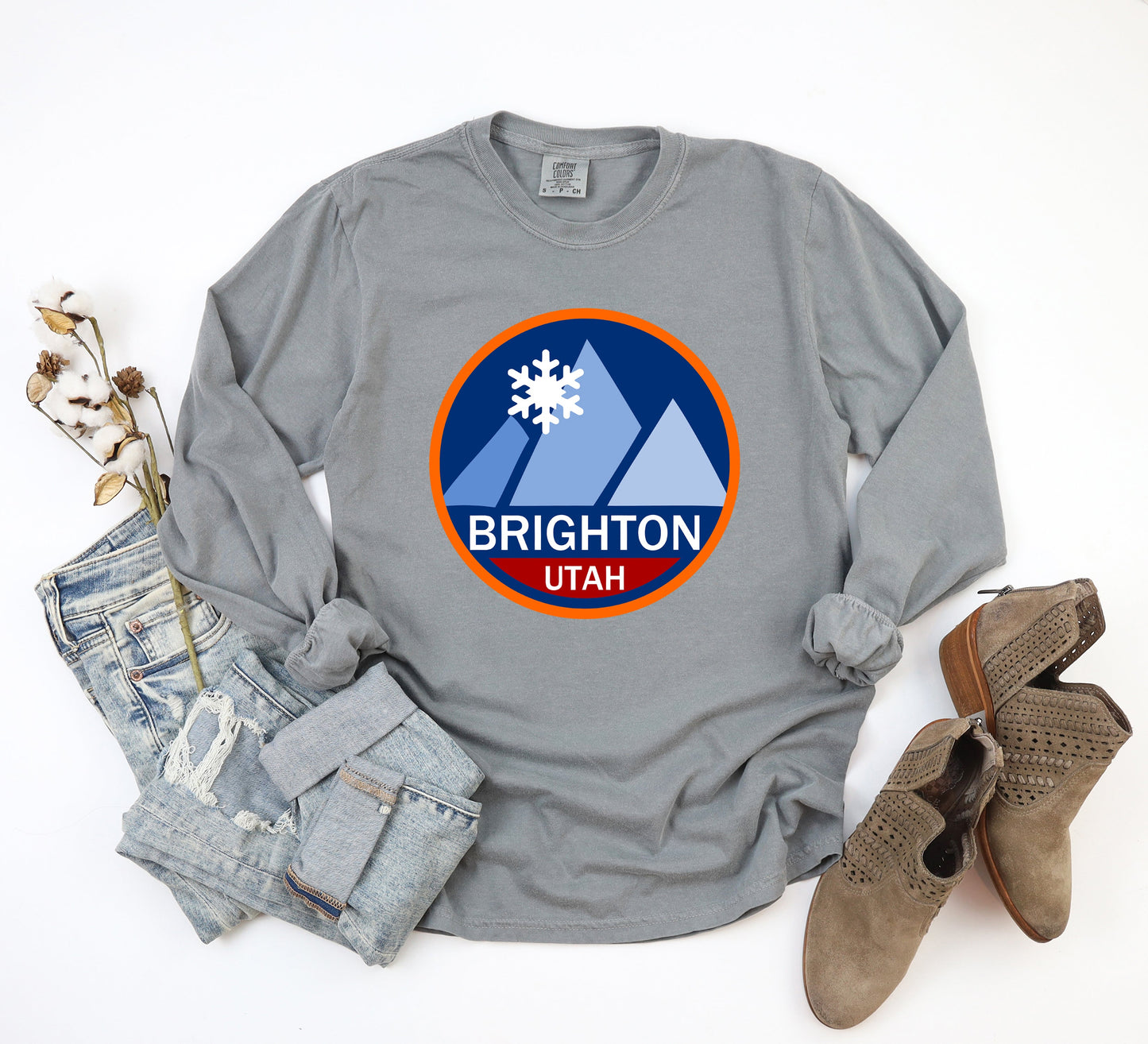 Brighton Ski Resort | Garment Dyed Long Sleeve