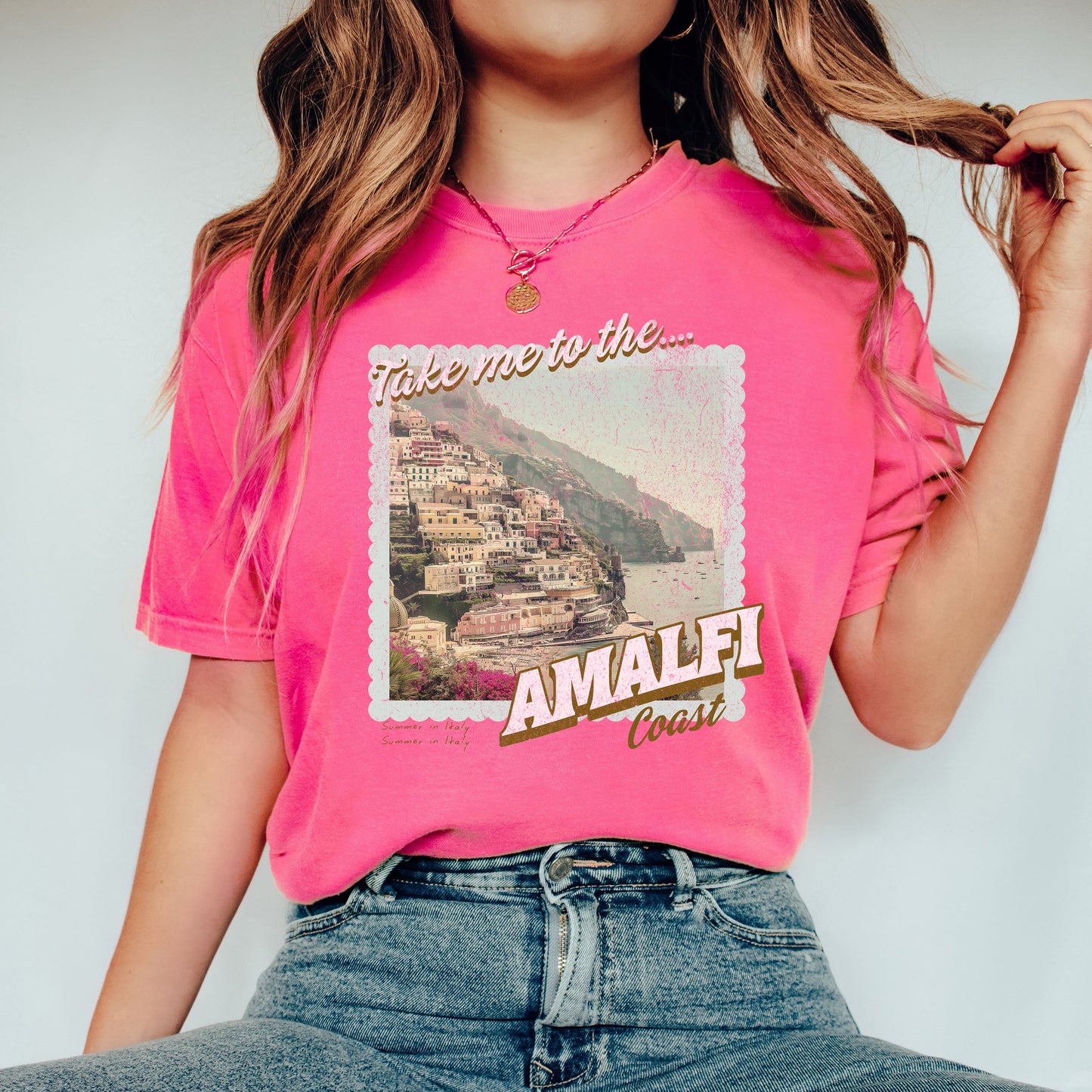Take Me To Amalfi Coast | Garment Dyed Short Sleeve Tee