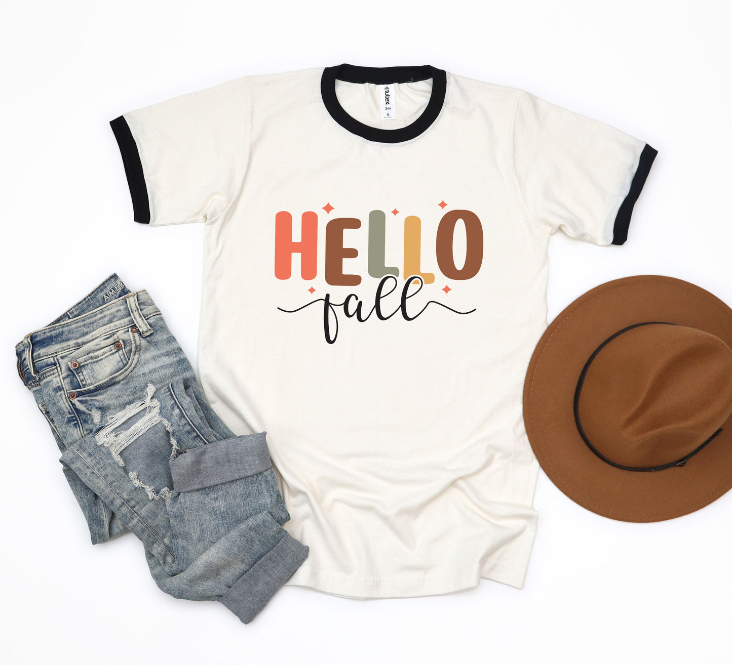 Hello Fall Stars | Ringer Tee