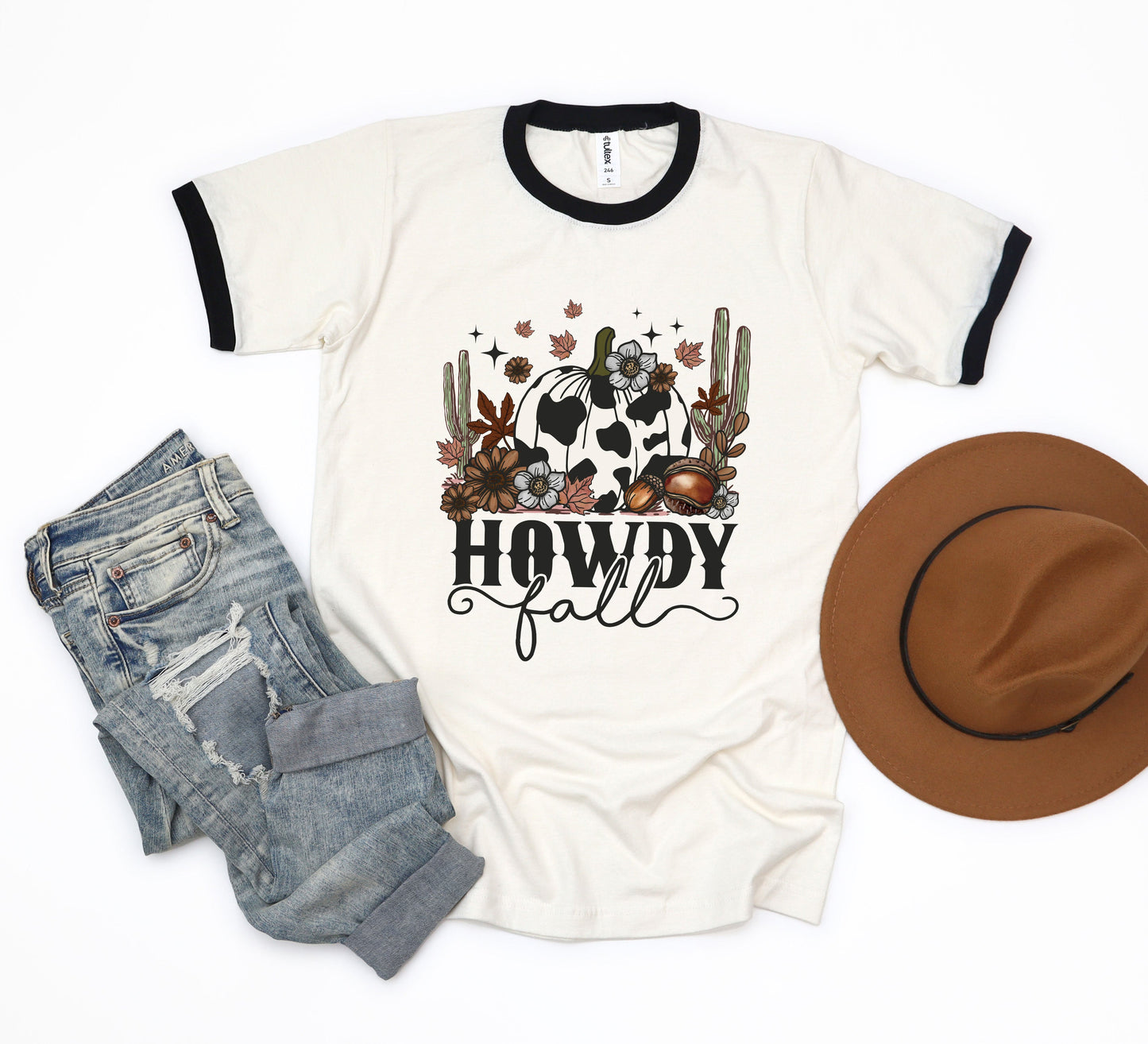 Howdy Fall Pumpkin | Ringer Tee