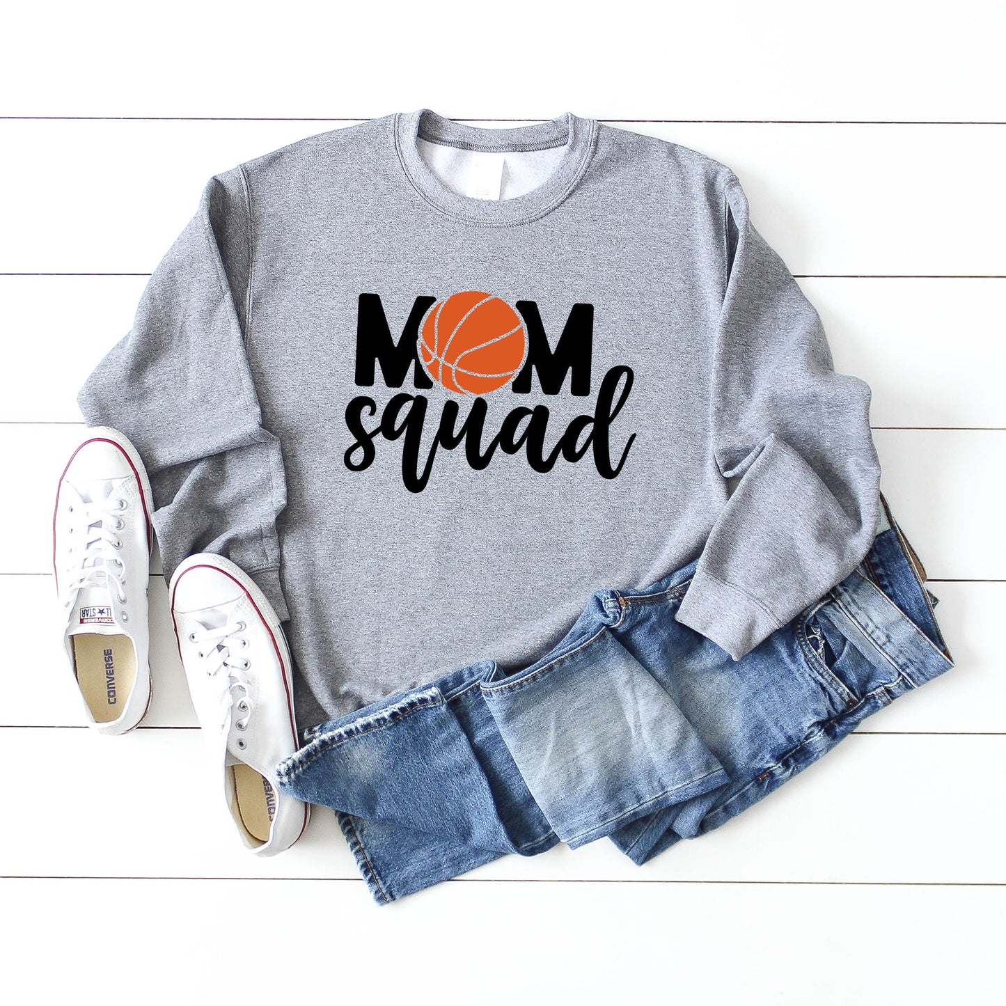 Mom Squad Basketball | Sweatshirt