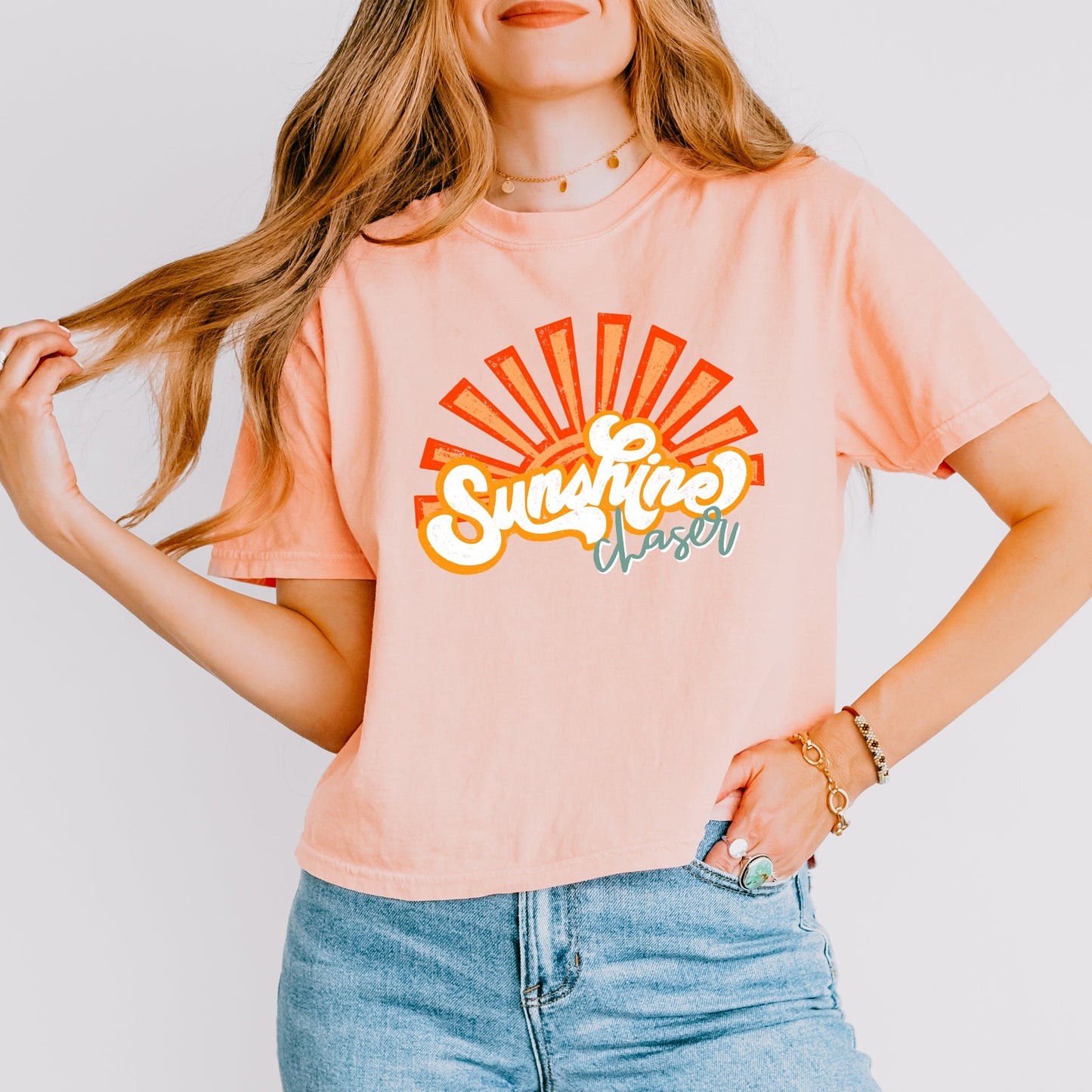 Sunshine Chaser | Relaxed Fit Cropped Tee