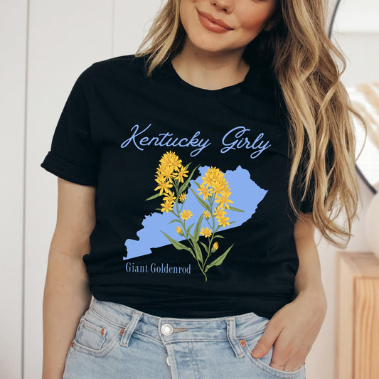 Kentucky Girly Flower | Short Sleeve Graphic Tee