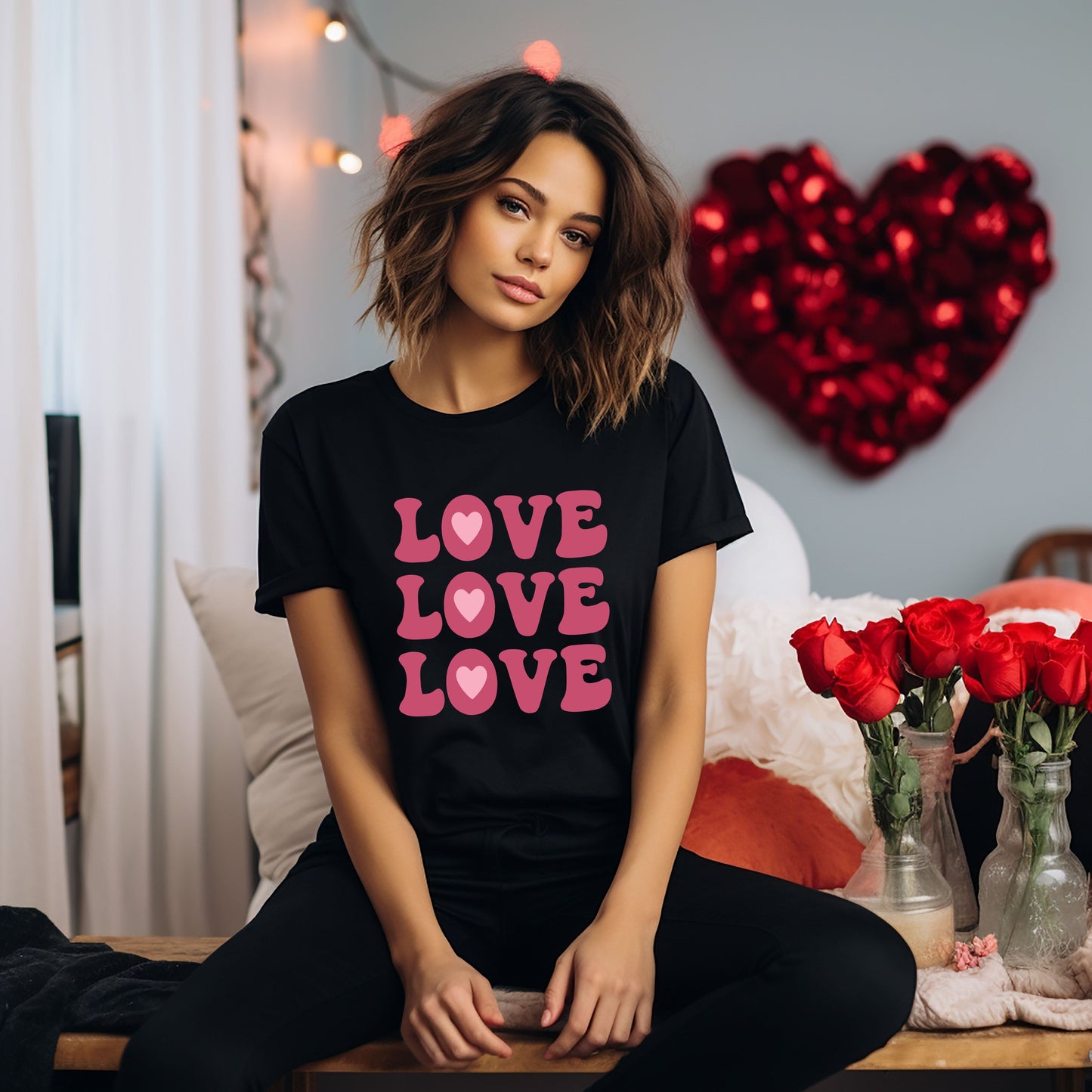 Love Love Love | Short Sleeve Graphic Tee