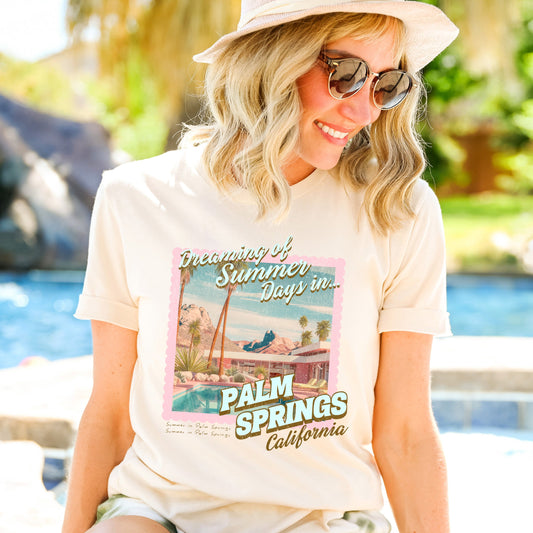 Dreaming Of Palm Springs |Short Sleeve Crew Neck
