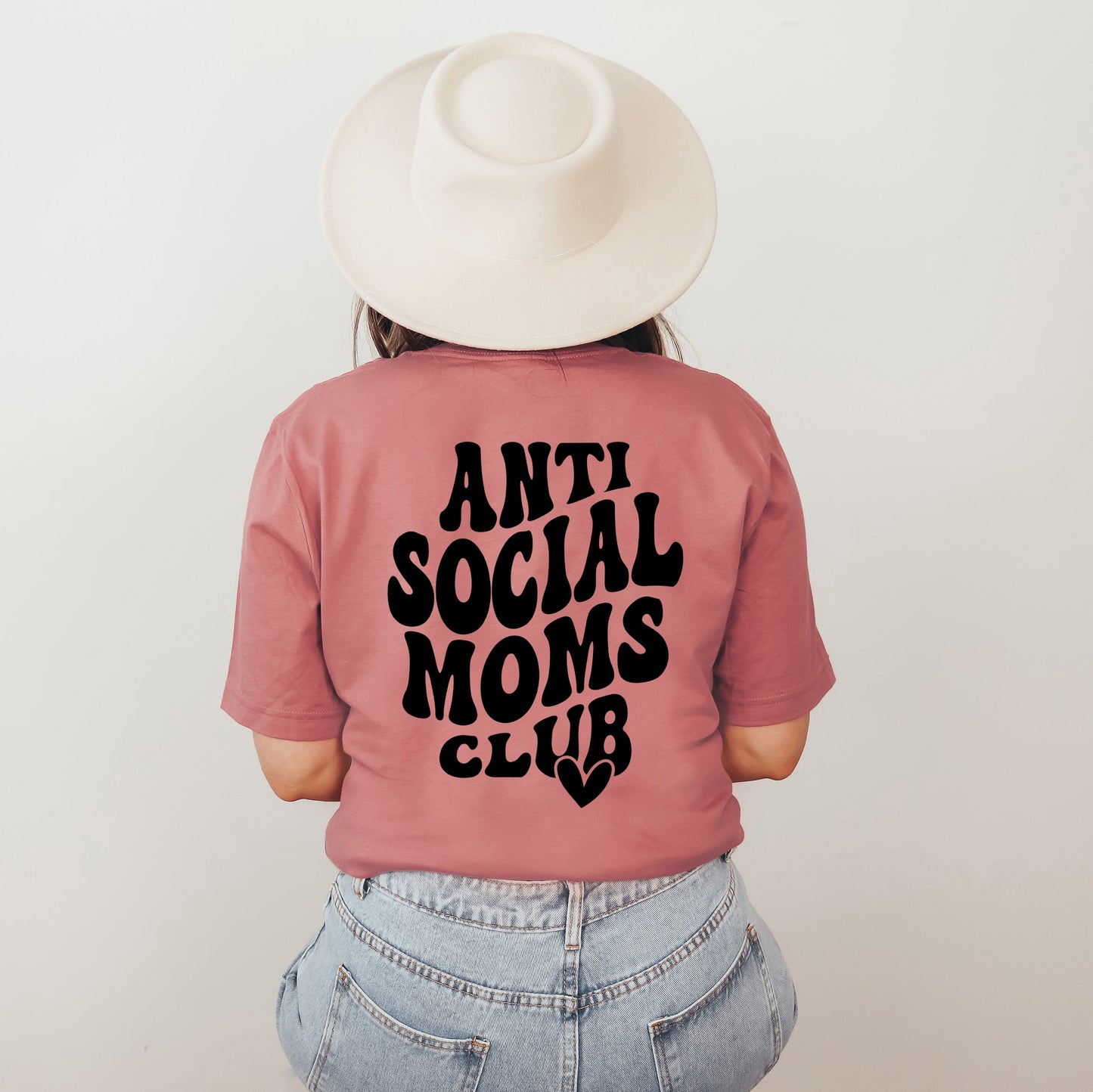 Anti Social Moms Club | Front & Back Short Sleeve Graphic Tee