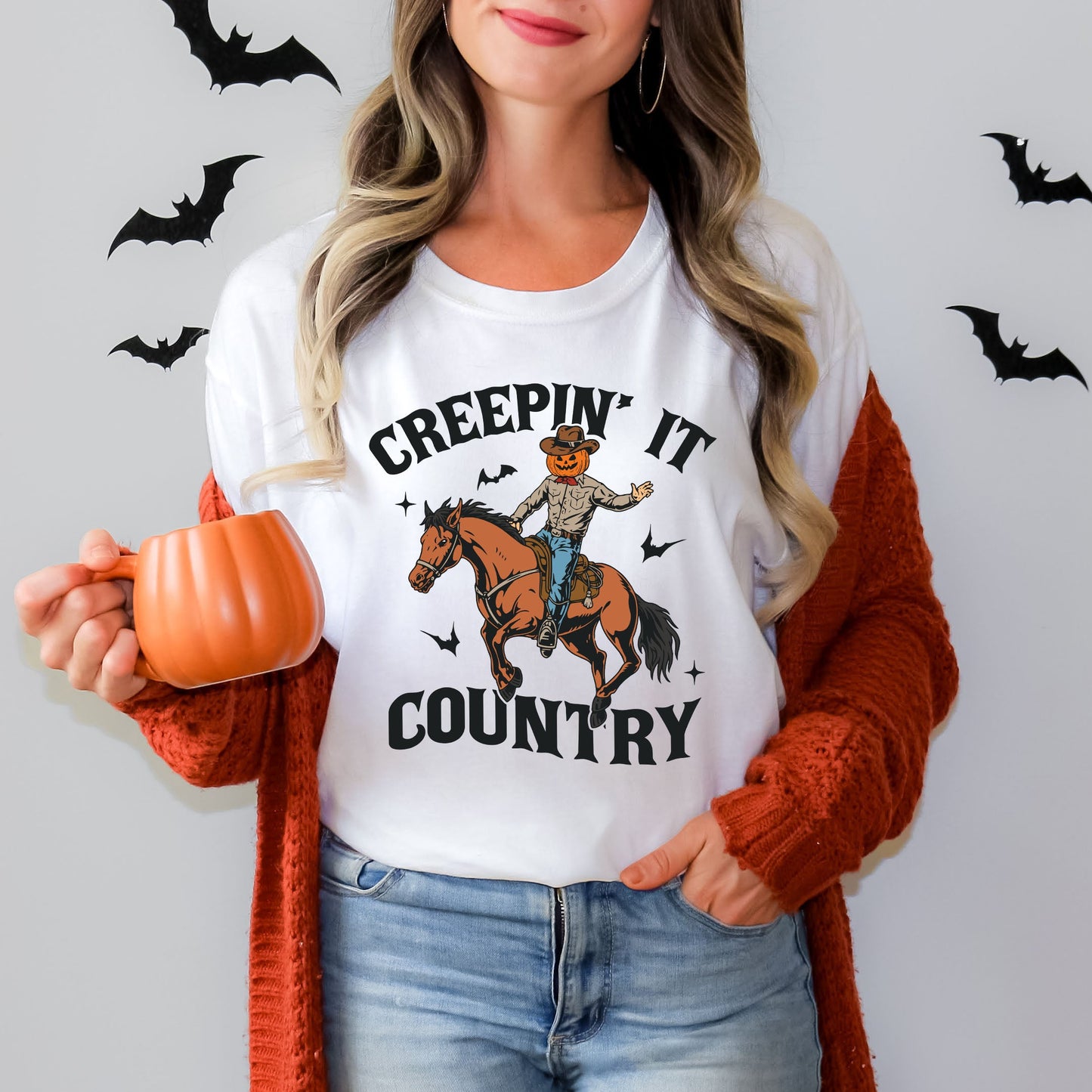 Creepin' It Country Cowboy | Short Sleeve Crew Neck