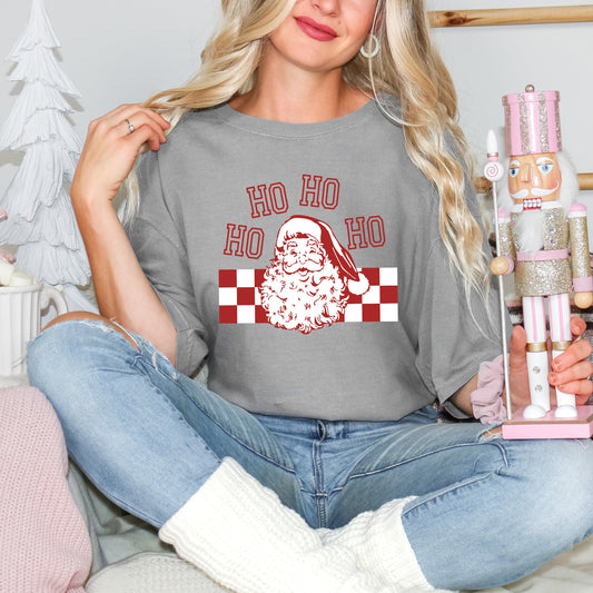 Ho Ho Ho Checkered | Garment Dyed Tee
