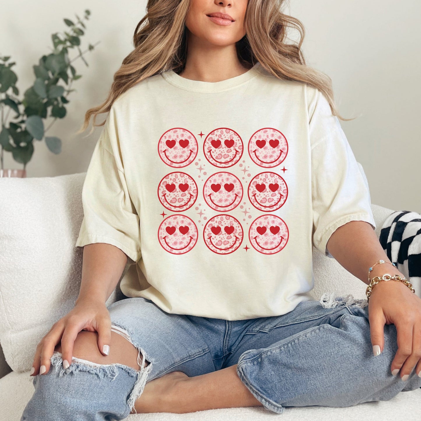 Nine Valentine Faces | Garment Dyed Tee