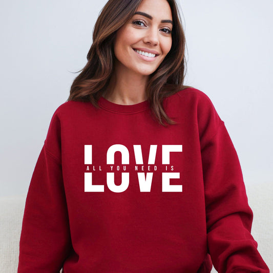 Love Is All You Need Split | Sweatshirt