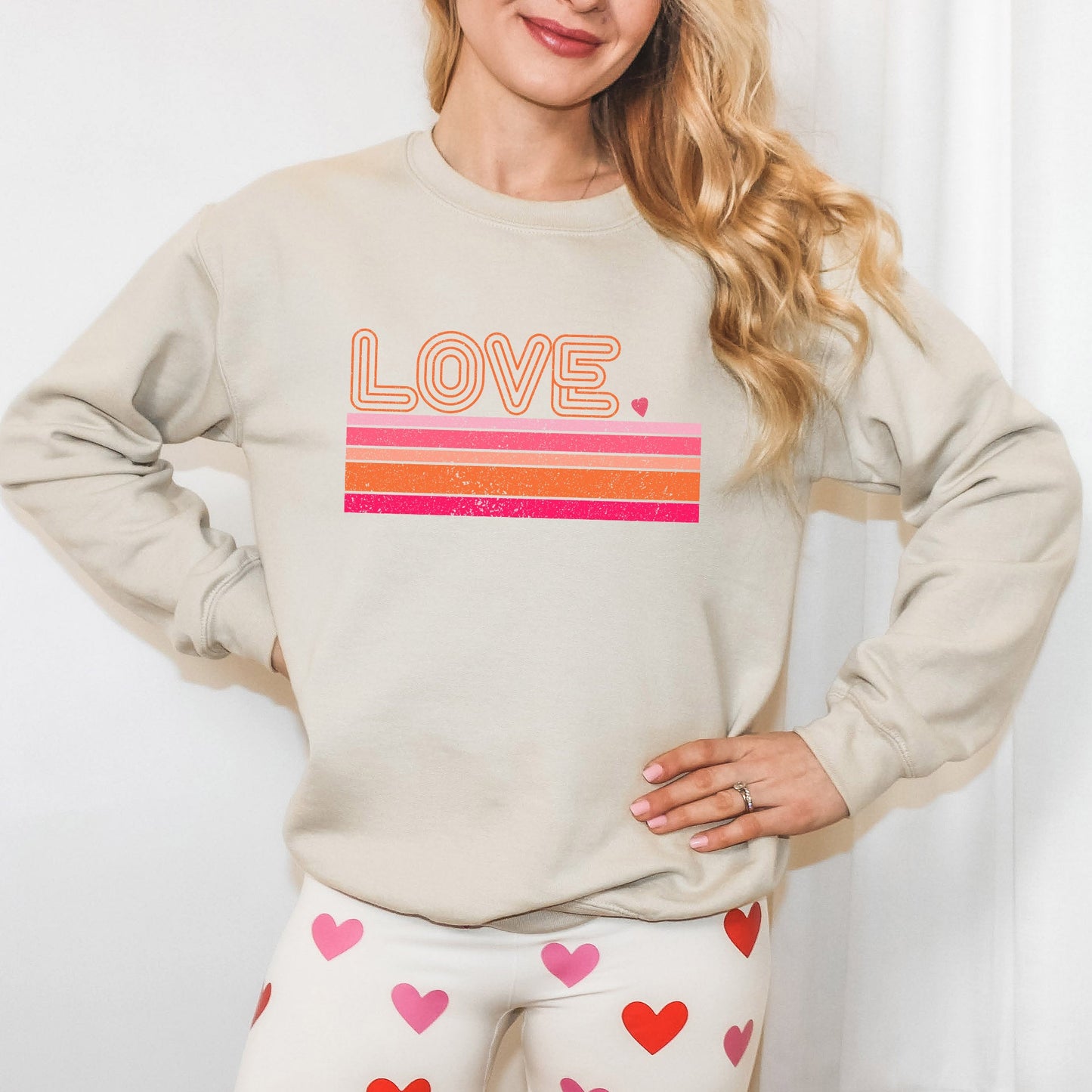 Retro Love Stripes | Sweatshirt