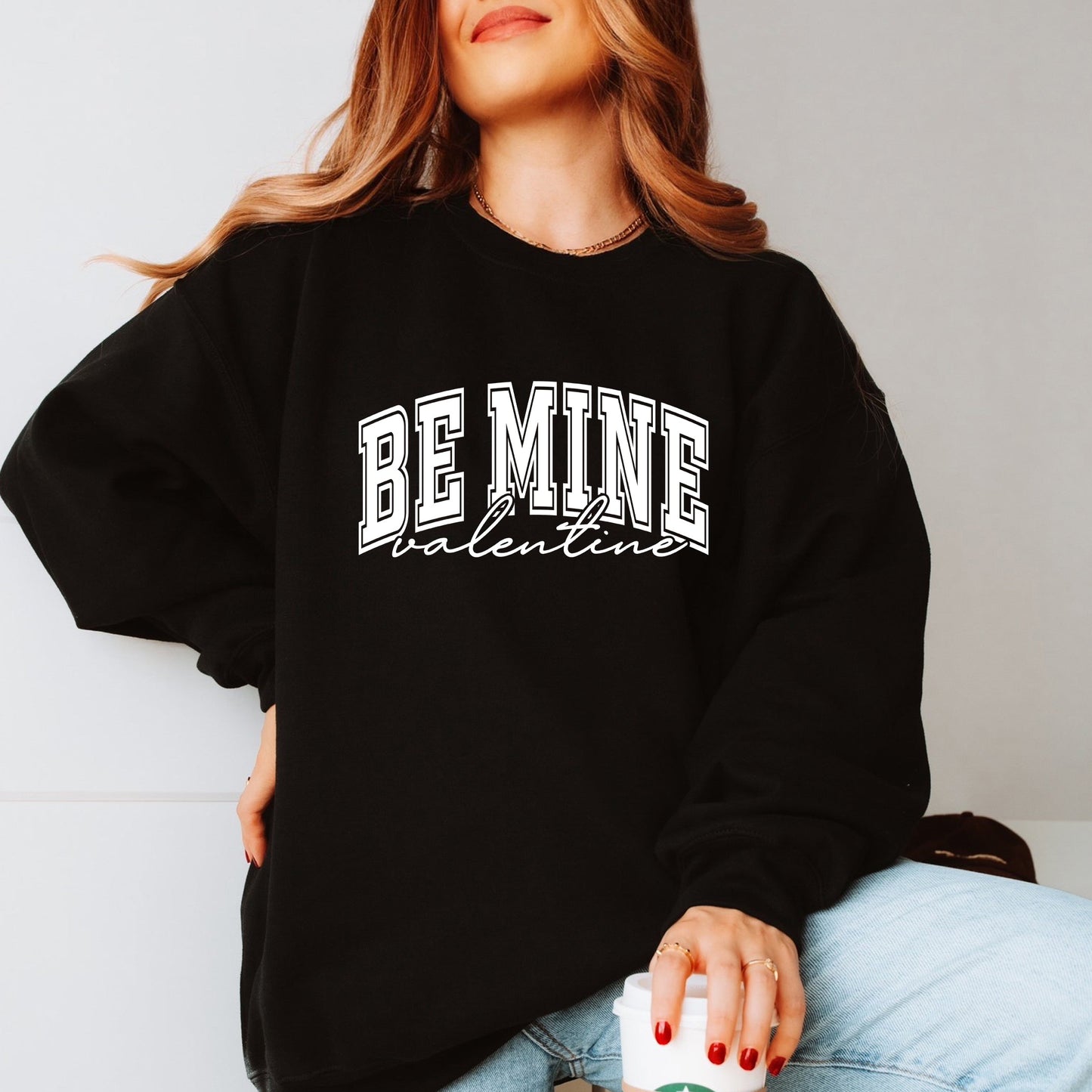 Be Mine Valentine Varsity | Sweatshirt